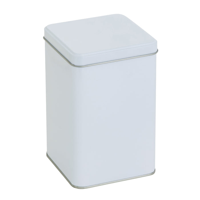 200 Adet Beyaz Kare Metal Kutu | 100 mm x 100 mm x 162 mm