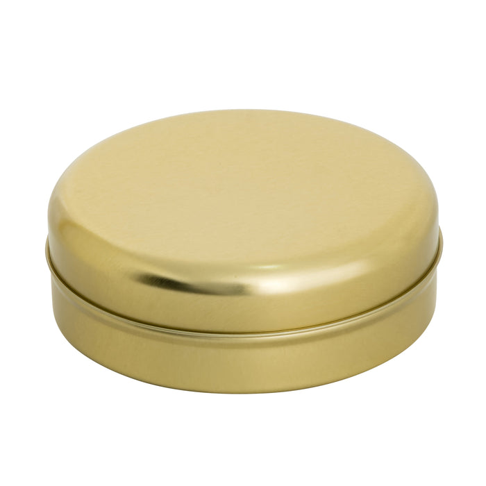 280 Adet Gold Yuvarlak Sıvama Metal Kutu | 145 mm x 40 mm