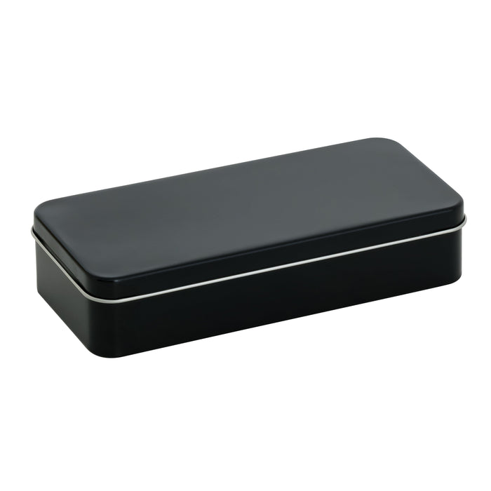 288 Adet Siyah Parlak Dikdörtgen Metal Kutu | 176 mm x 82 mm x 38 mm