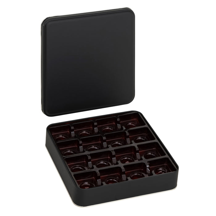 240 Adet Kare Seperatörlü Metal Kutu | 215 mm x 215 mm x 40 mm