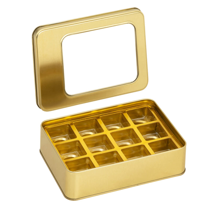 240 Adet Dikdörtgen Seperatörlü Metal Kutu | 190 mm x 135 mm x 45 mm