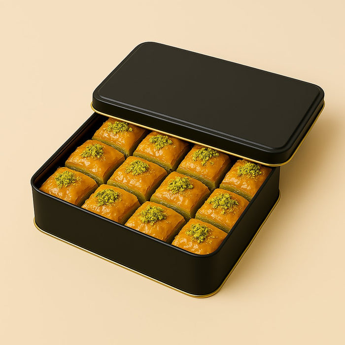 500 Gr - 750 Gr Metal Baklava Kutusu | 240 Adet
