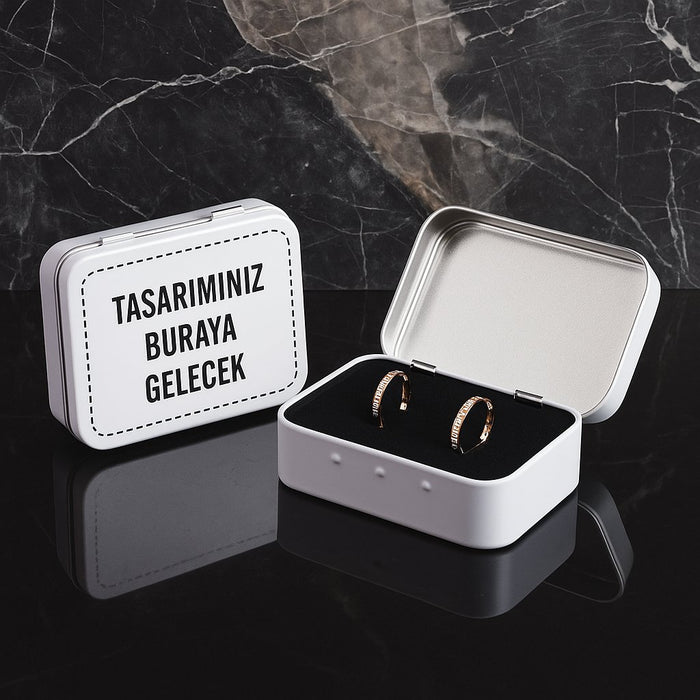 Firmaya Özel Baskılı Küçük Takı Kolye Kuyumcu Kutusu Süngerli | 315 Adet