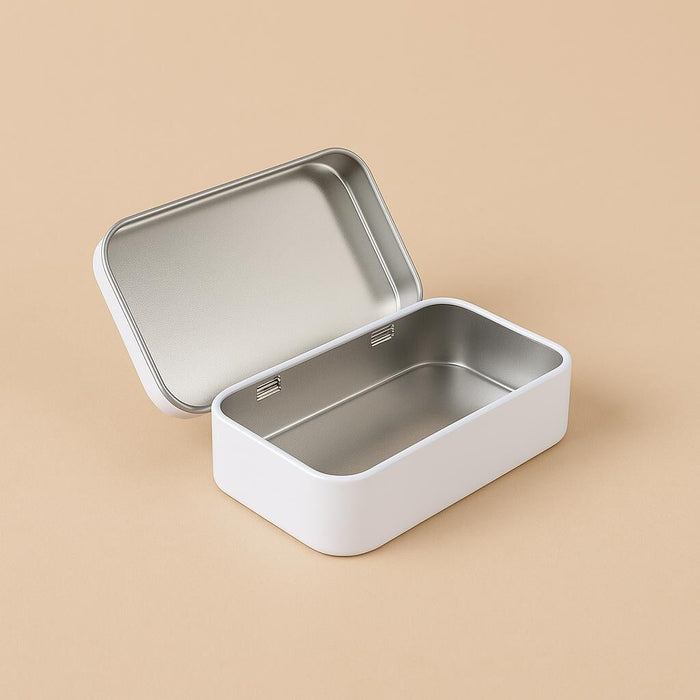 396 Adet Beyaz Menteşeli Dikdörtgen Sıvama Metal Kutu | 97 mm x 58 mm x 22 mm