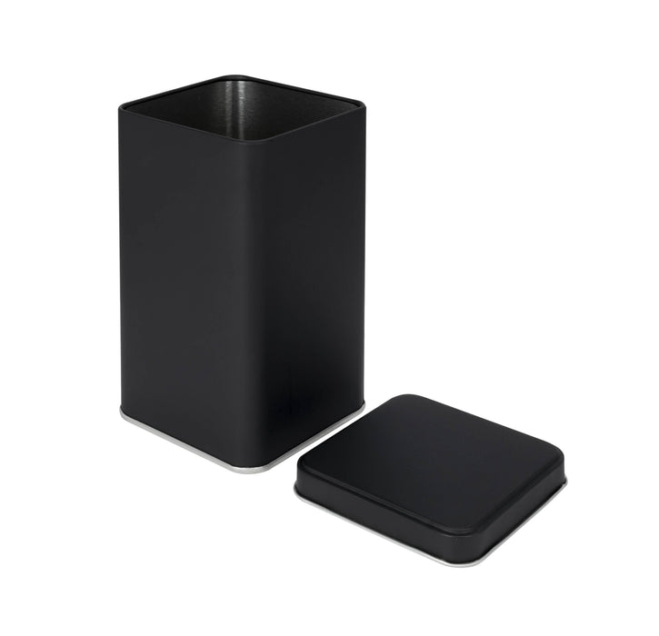 siyah kare metal kutu