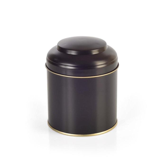 216 Adet Siyah Bombe Kapaklı Metal Kutu | 89 mm x 90 mm