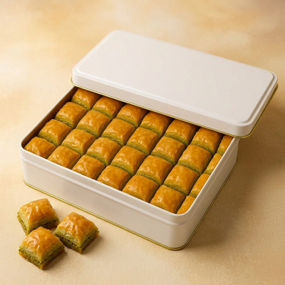 Baklava metal kutu