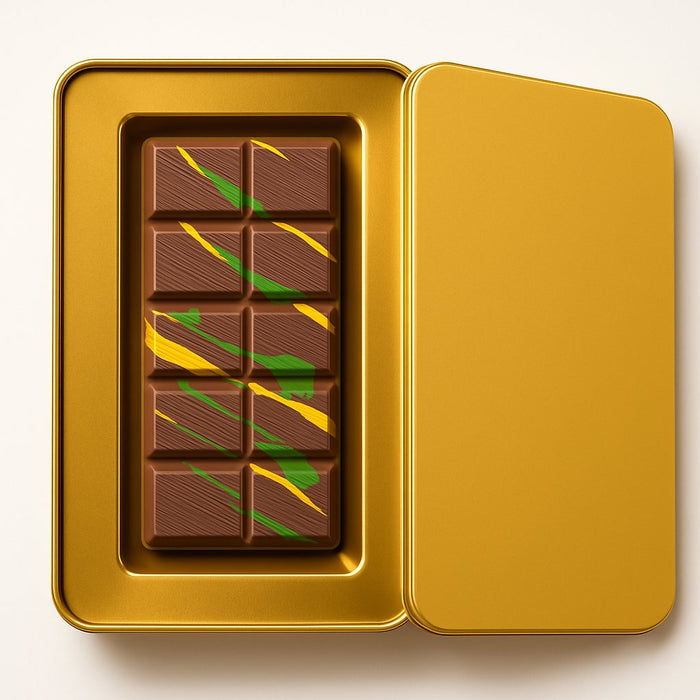 240 Adet Dubai Çikolatası Seperatörlü  Dikdörtgen Metal Kutu | 190 mm x 135 mm x 45 mm