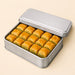 250 Gr Dikdörtgen Metal Baklava Kutusu (Beyaz/Gümüş) | 150 × 100 × 35 mm | Tins By Masaş