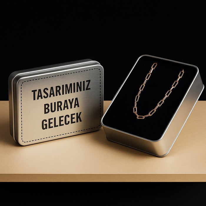 Firmaya Özel Baskılı Büyük Takı Kolye Kuyumcu Kutusu Süngerli | 240 Adet