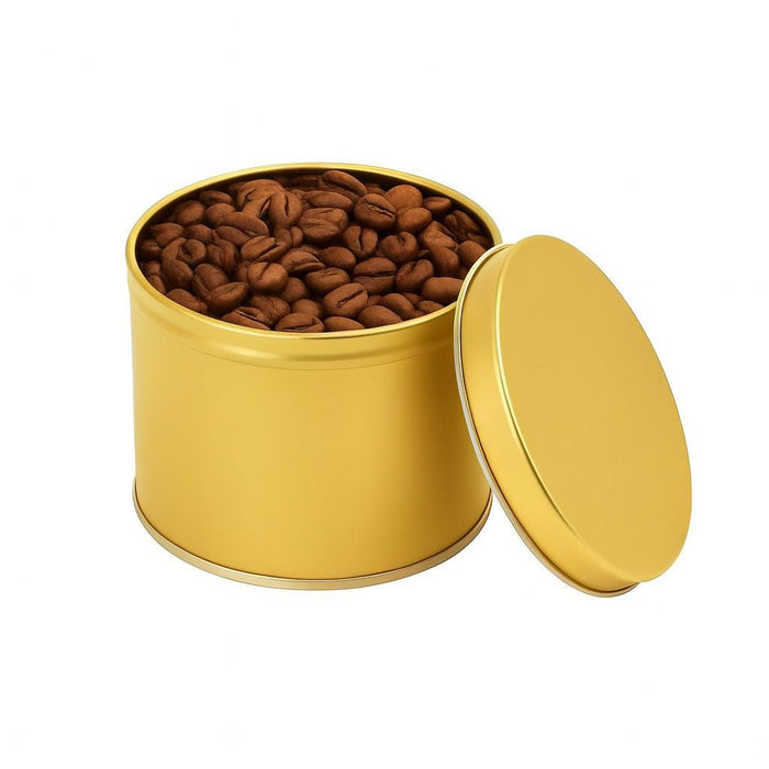 50 Gram Yuvarlak Metal Kahve Kutusu | 420 Adet