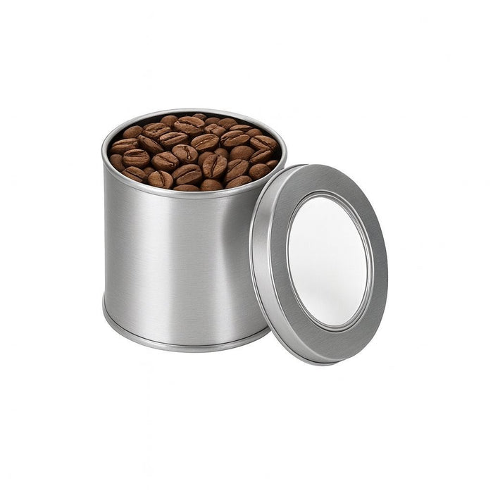 50 Gram Yuvarlak Metal Kahve Kutusu | 420 Adet