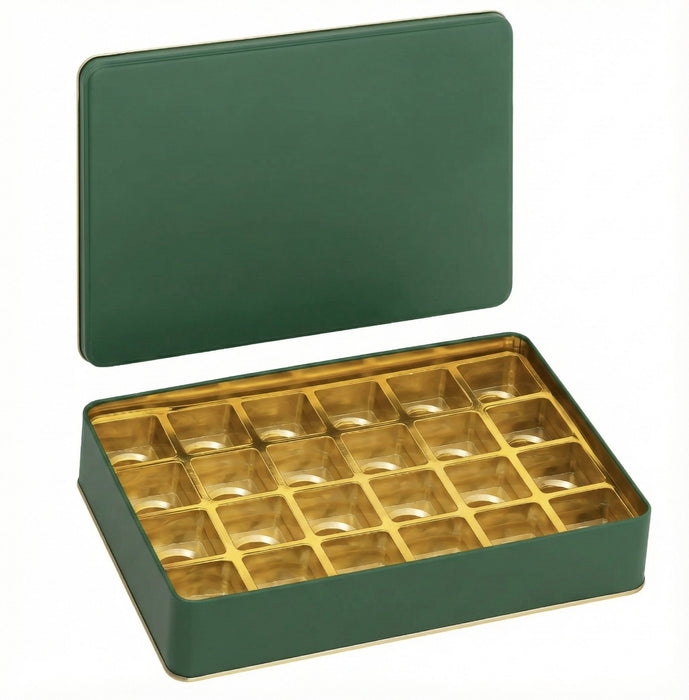 240 Adet Dikdörtgen Seperatörlü Metal Kutu | 265 mm x 175 mm x 45 mm