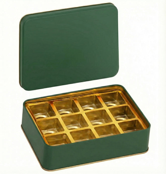 240 Adet Dikdörtgen Seperatörlü Metal Kutu | 190 mm x 135 mm x 45 mm