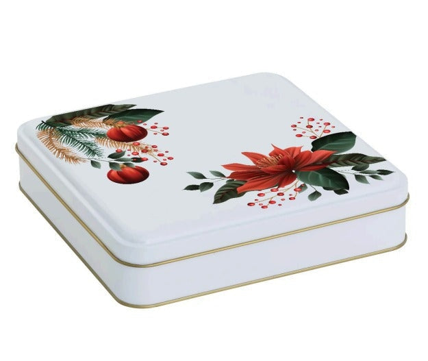 Yılbaşı Temalı Kare Beyaz Kutu | 360 Adet