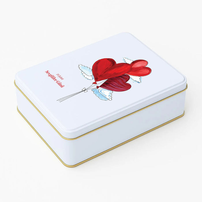 400 Adet | Dikdörtgen Beyaz Sevgililer Günü Kutusu