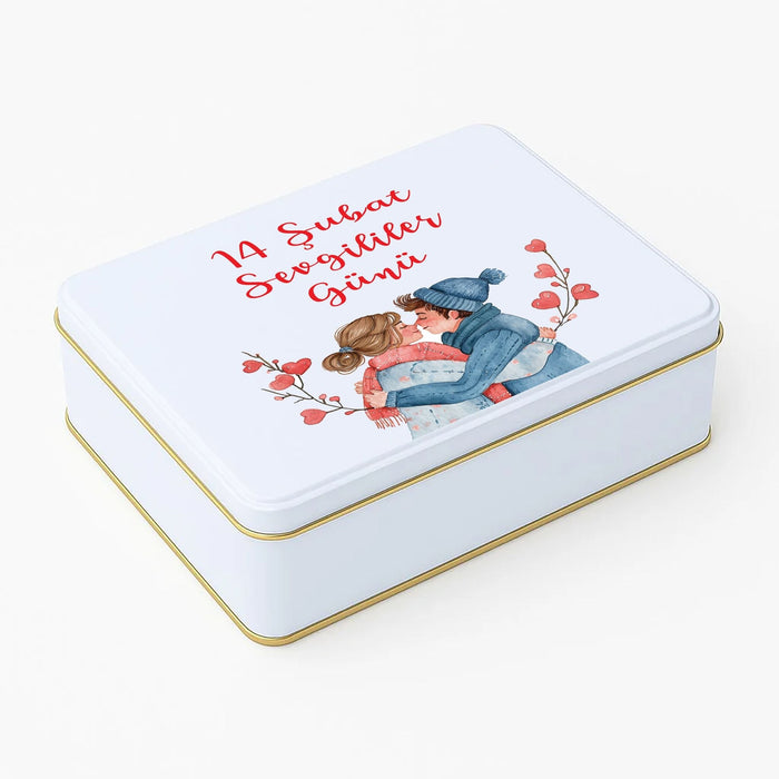 400 Adet | Dikdörtgen Beyaz Sevgililer Günü Kutusu