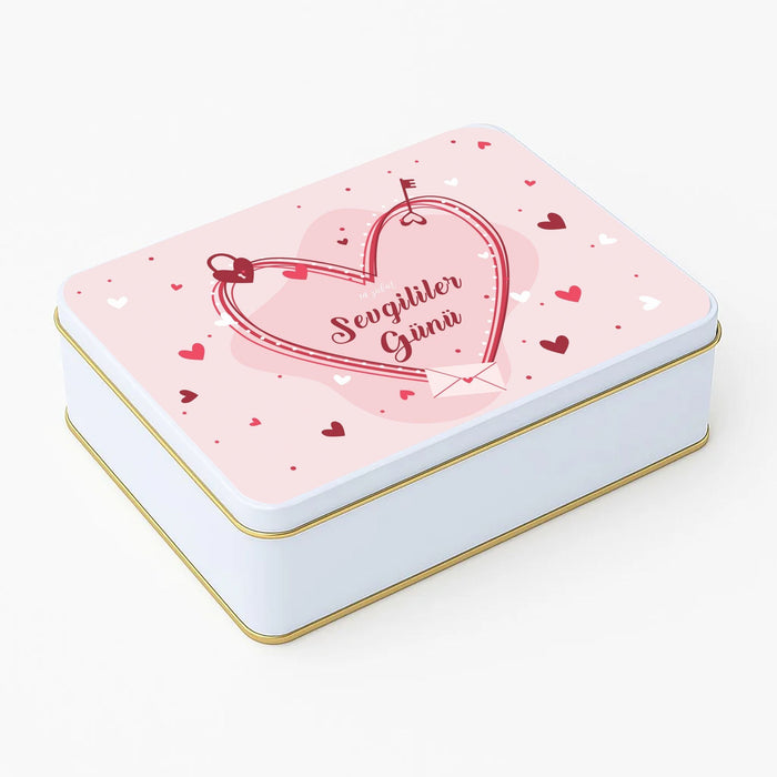 400 Adet | Dikdörtgen Beyaz Sevgililer Günü Kutusu