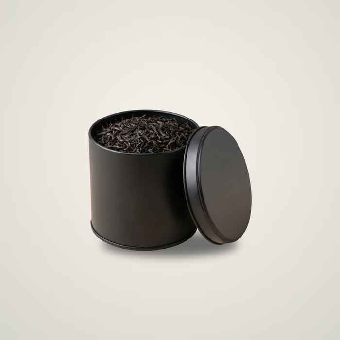 100-150 Gram Yuvarlak Siyah Mat Çay Kutusu | Ø99 × 90 mm | Toptan 240 Adet