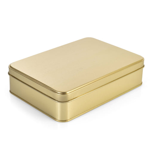 geçme kapaklı gold metal kutu