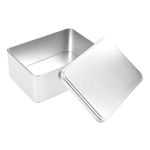 gümüş renk dikdörtgen metal kutu