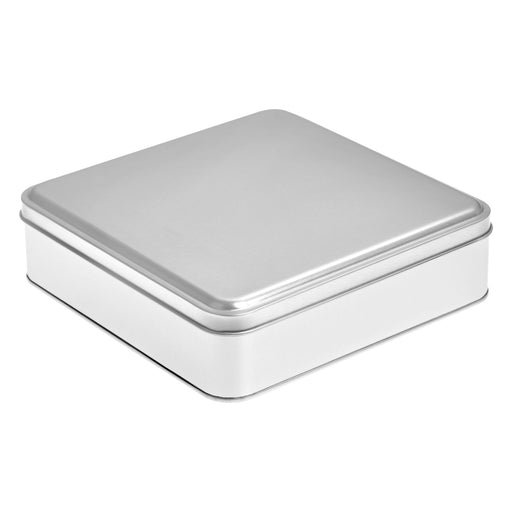 gümüş kare metal kutu